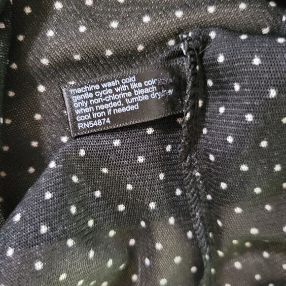 The Limited Black Dotted Blouse - Picture 10 of 11